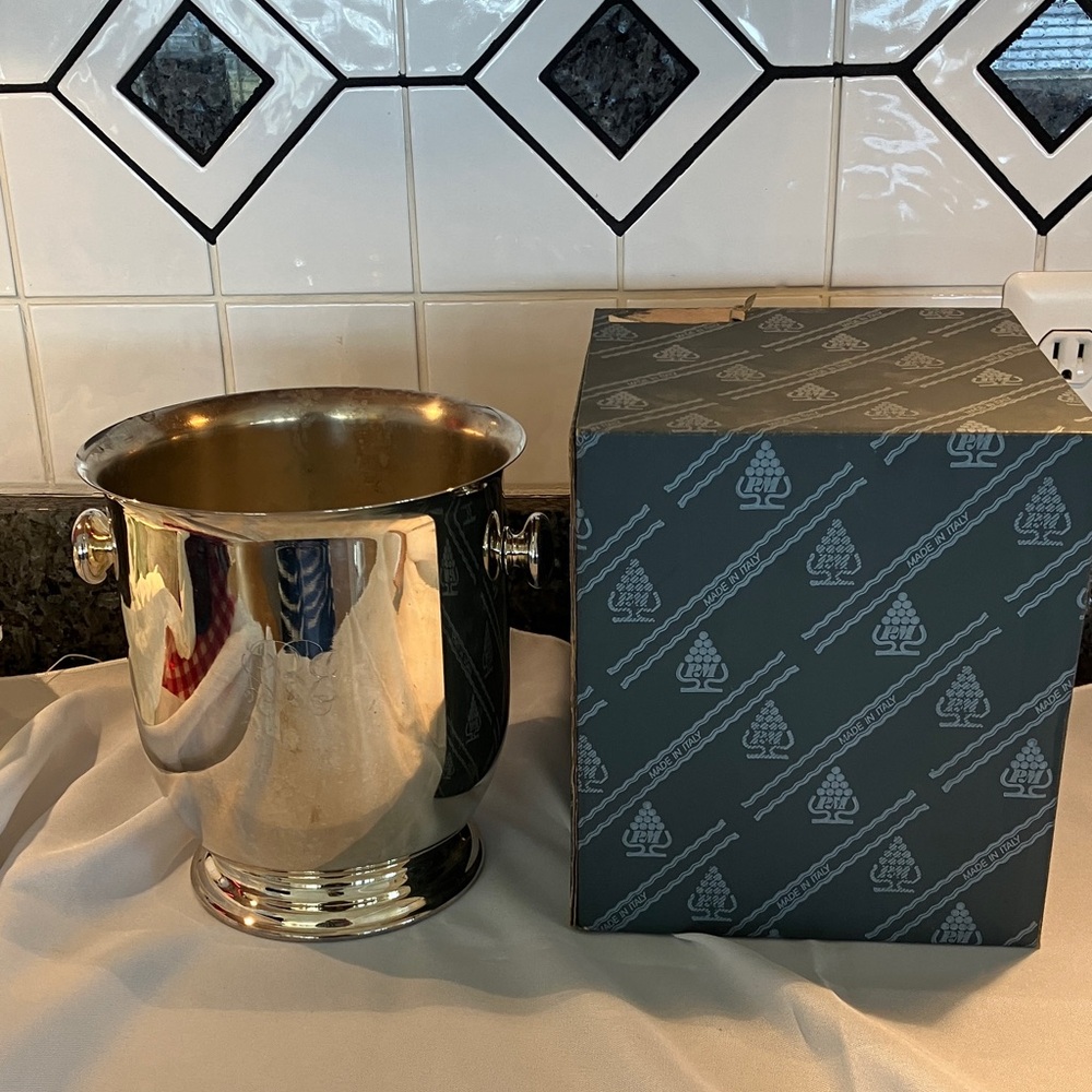 NIB Vintage LANDIS Silver Plated Champagne/Ice Bucket